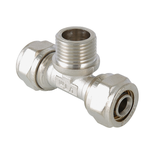 Тройник Valtec с н.р. 16*1/2 (обжим) 352