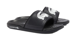 Шлепанцы Lacoste Serve Slide Dual - черные/белые