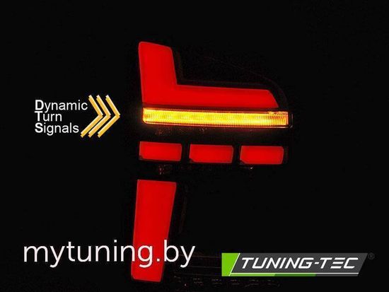 Фонари задние LED BAR BLACK SMOKE SEQ для VW T6.1 20- OEM BULB