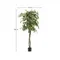 Ficus Искусственное дерево фикус в черном горшке 180 см