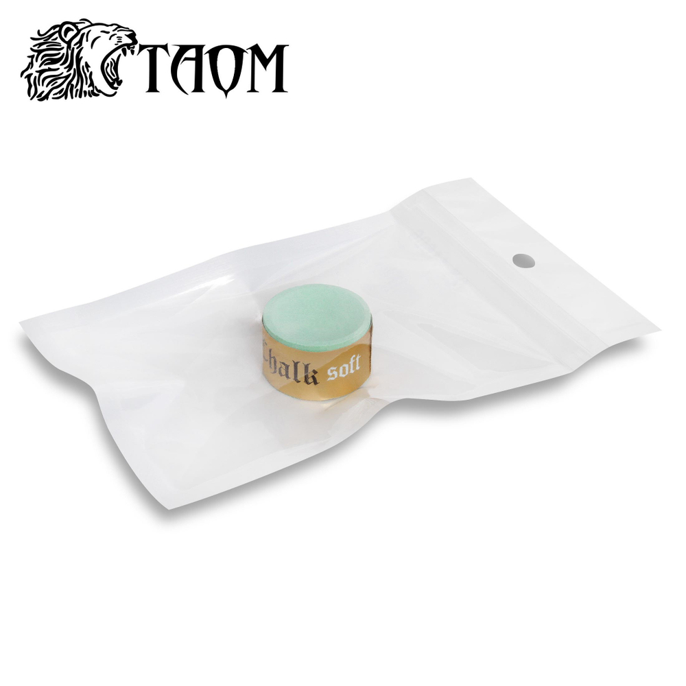Мел бильярдный "Taom Soft Chalk" Green без упаковки 1шт.