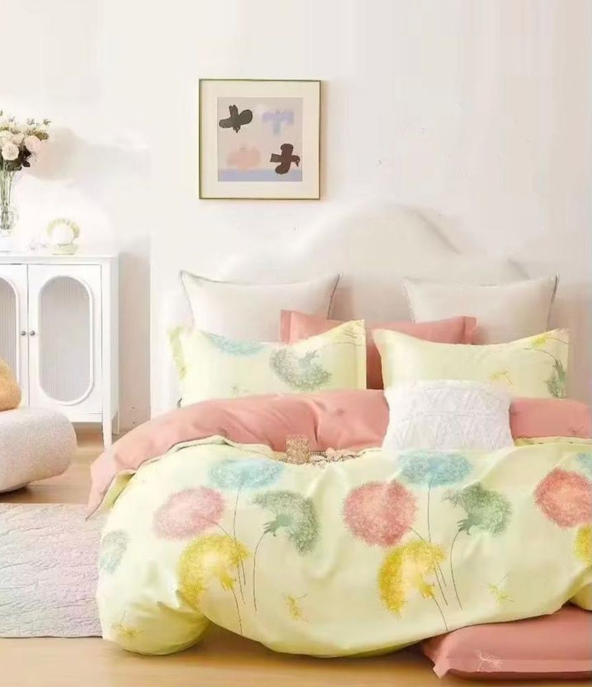 ZEPHYR HOME Двуспалка Фланель Желтый с адуванчиками