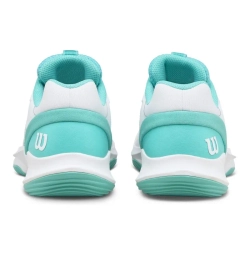 Женские кросовки для Padel Wilson Hurakn Pro V2 - white/white/turquoise