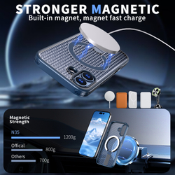 Прозрачный чехол Mesh Pro Magnetic Case для iPhone 17