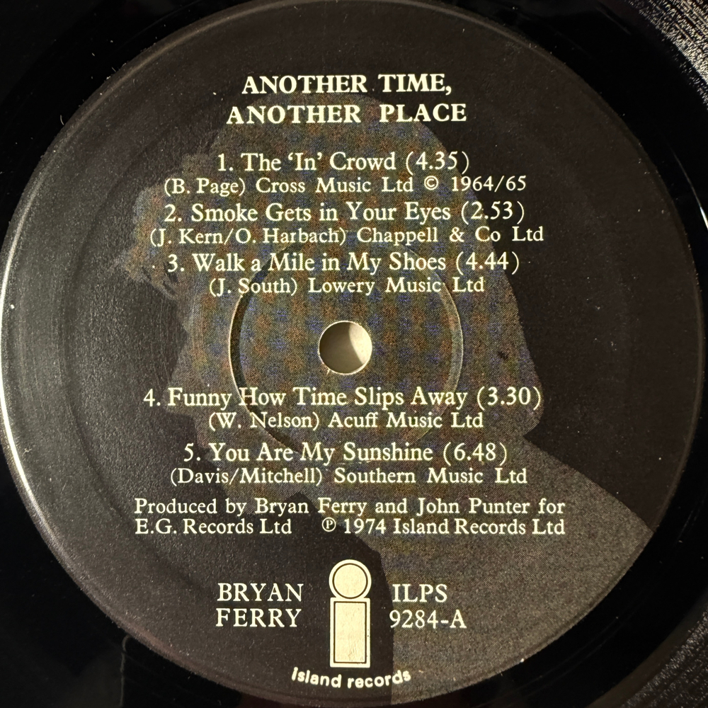 Bryan Ferry - Another Time, Another Place (Англия 1974г.)