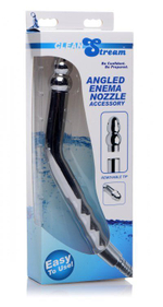 Сопло для анального душа Angled Enema Nozzle (Цвет: серебро)