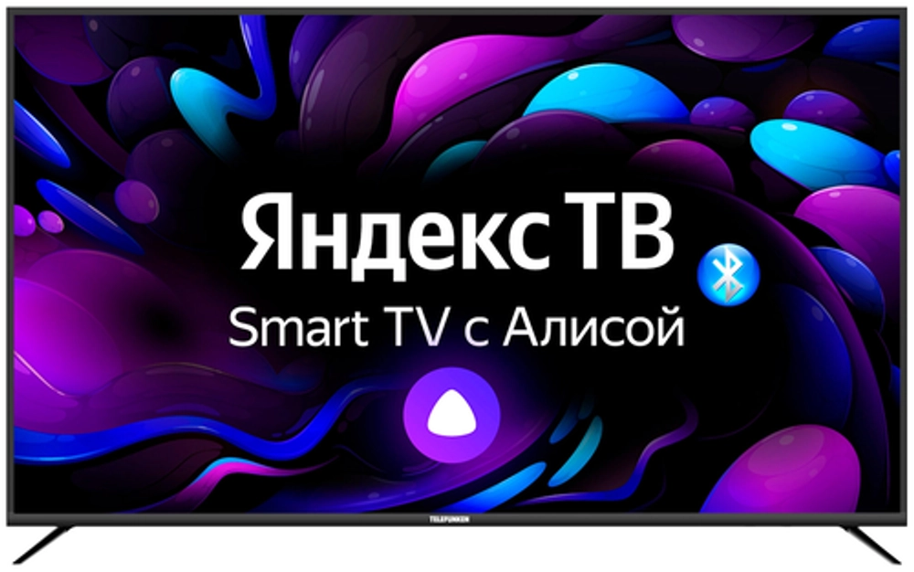 Телевизор Telefunken 65"; TF-LED65S03T2SU LED черный Ultra HD 50Hz DVB-T DVB-T2 DVB-C USB WiFi Smart TV