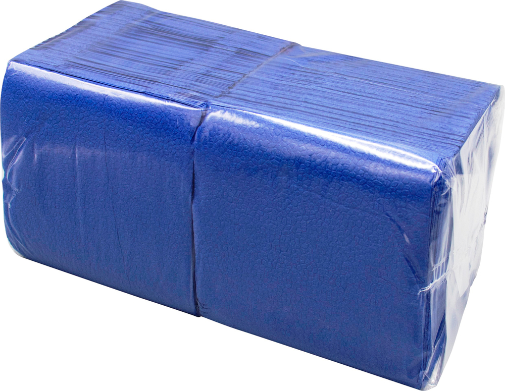Салфетки бумажные 24*24см Big Pack синие