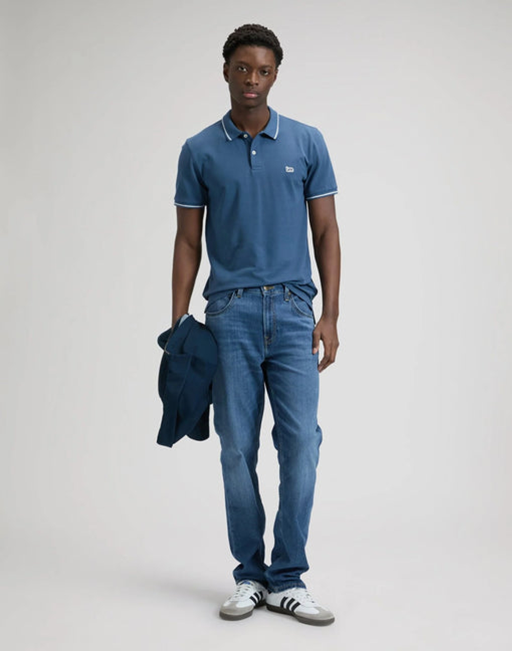 Поло мужское LEE PIQUE POLO ACADEMY BLUE