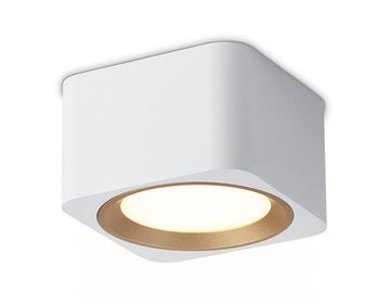 Светильник накладной со сменной лампой 1*GX53 TN70831 WH/GD белый/золото Techno Ambrella
