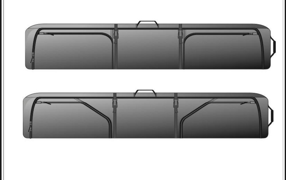 Чехол на колесах для сноуборда OXESS wheelie bag 190cm