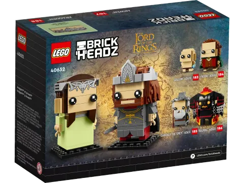 Конструктор LEGO BrickHeadz 40632 Властелин колец: Арагорн и Арвен