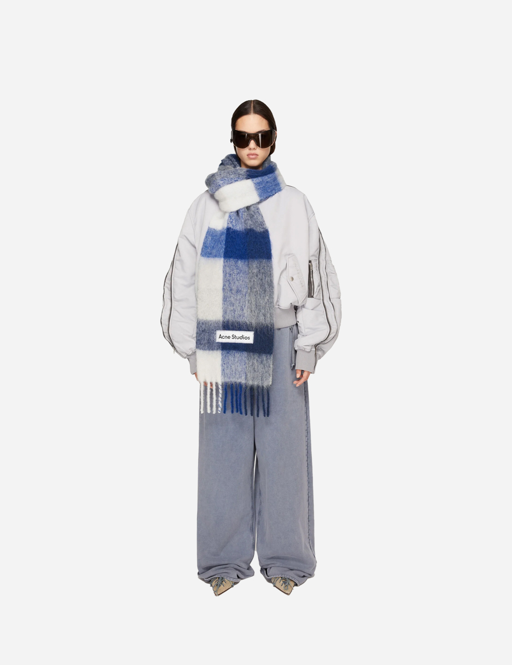 Шарф Acne Studios Vally Check Blue