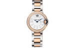 CARTIER Blue Balloon Collection Quartz Movement Women"s Watch 28mm Silver Dial