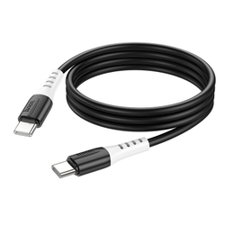 Кабель X82 Type-C на Type-C 1m 3A 60W HOCO черный
