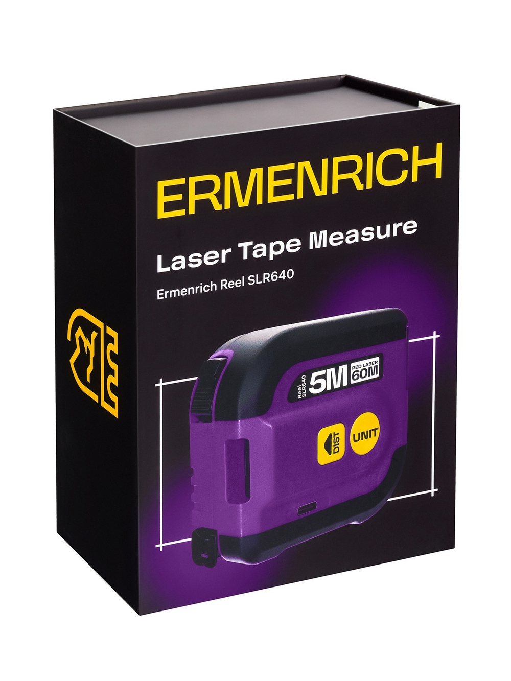 Рулетка с лазерным дальномером Ermenrich Reel SLR640