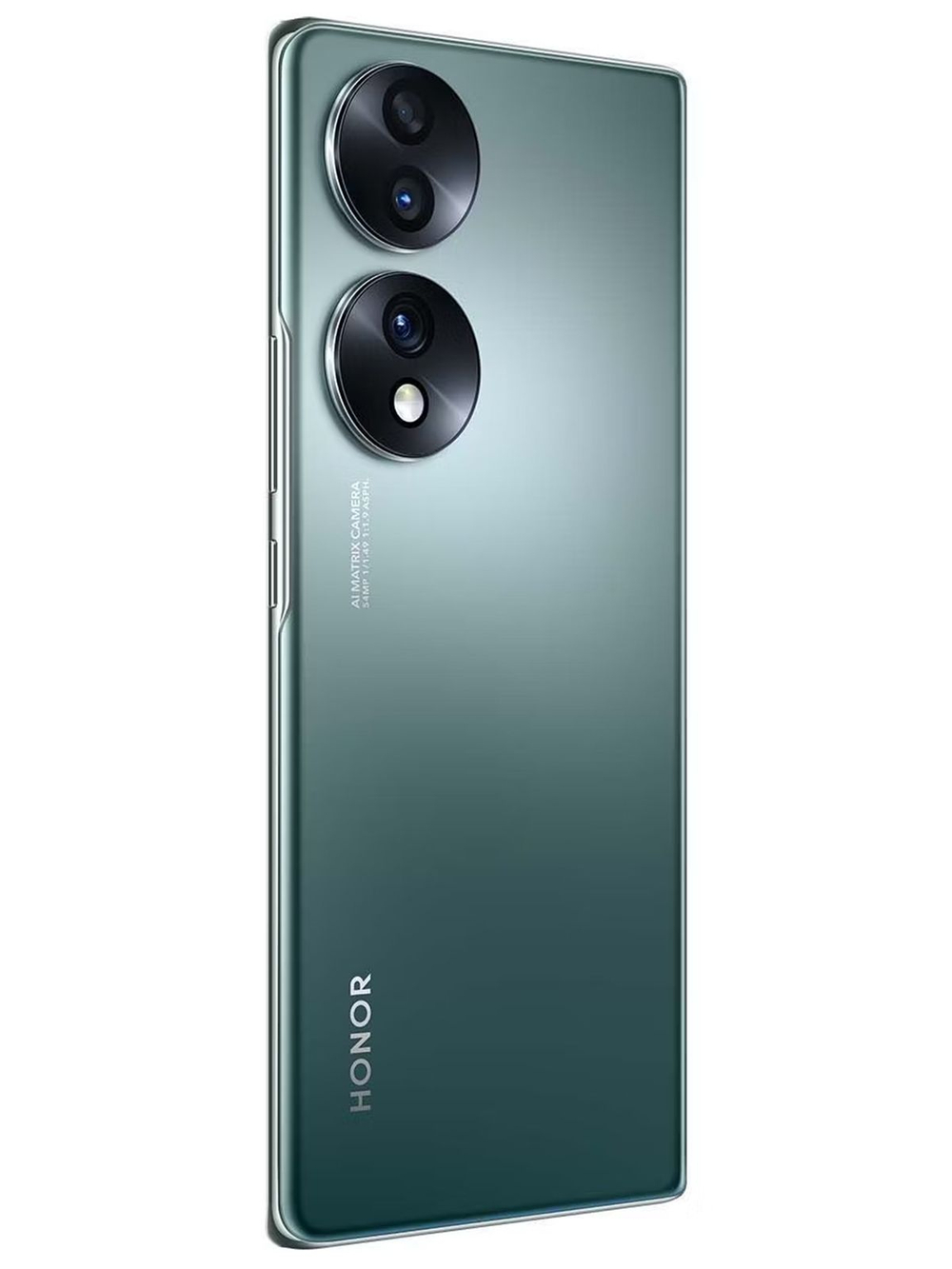 Honor Смартфон HONOR 70 Dual SIM, Камера 54 МП с ИИ для съемки видео и фото, OLED 120 Гц, 66 Вт, процессор Snapdragon 778G+, 2 слота SIM Global 12/256 ГБ, Nano-SIM, зеленый, светло-зеленый