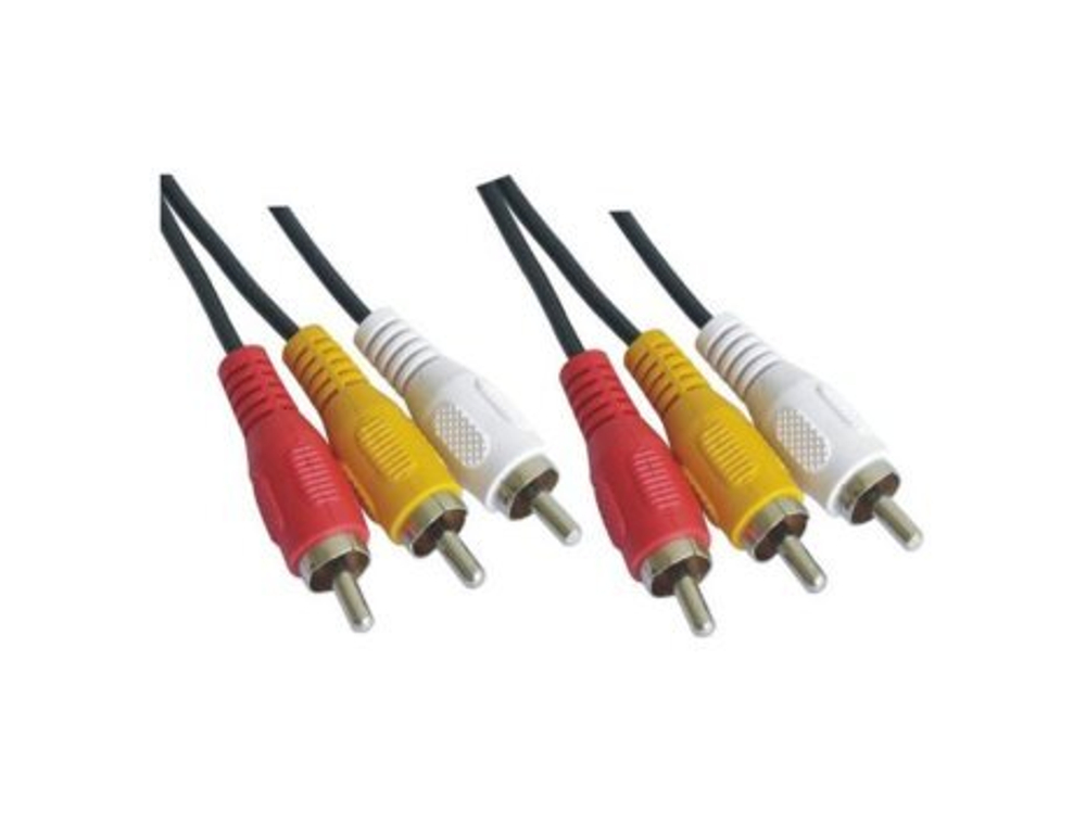 Кабель 3xRCA (M) - 3xRCA (M) PERFEO 2m