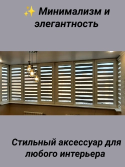 Рулонные шторы День-Ночь 48×120 см Блэкаут