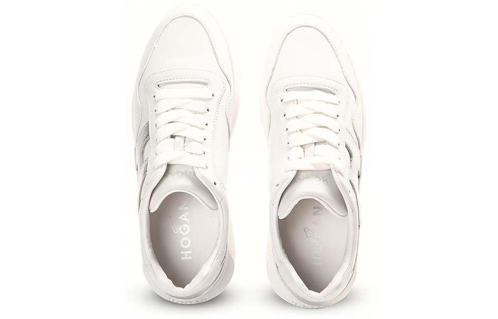 HOGAN Leather Low top Casual Shoes Women"s White
