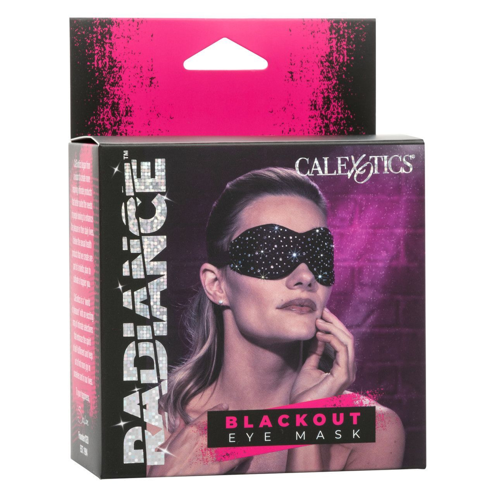 Черная маска на глаза Blackout Eye Mask со стразами (Цвет: черный)