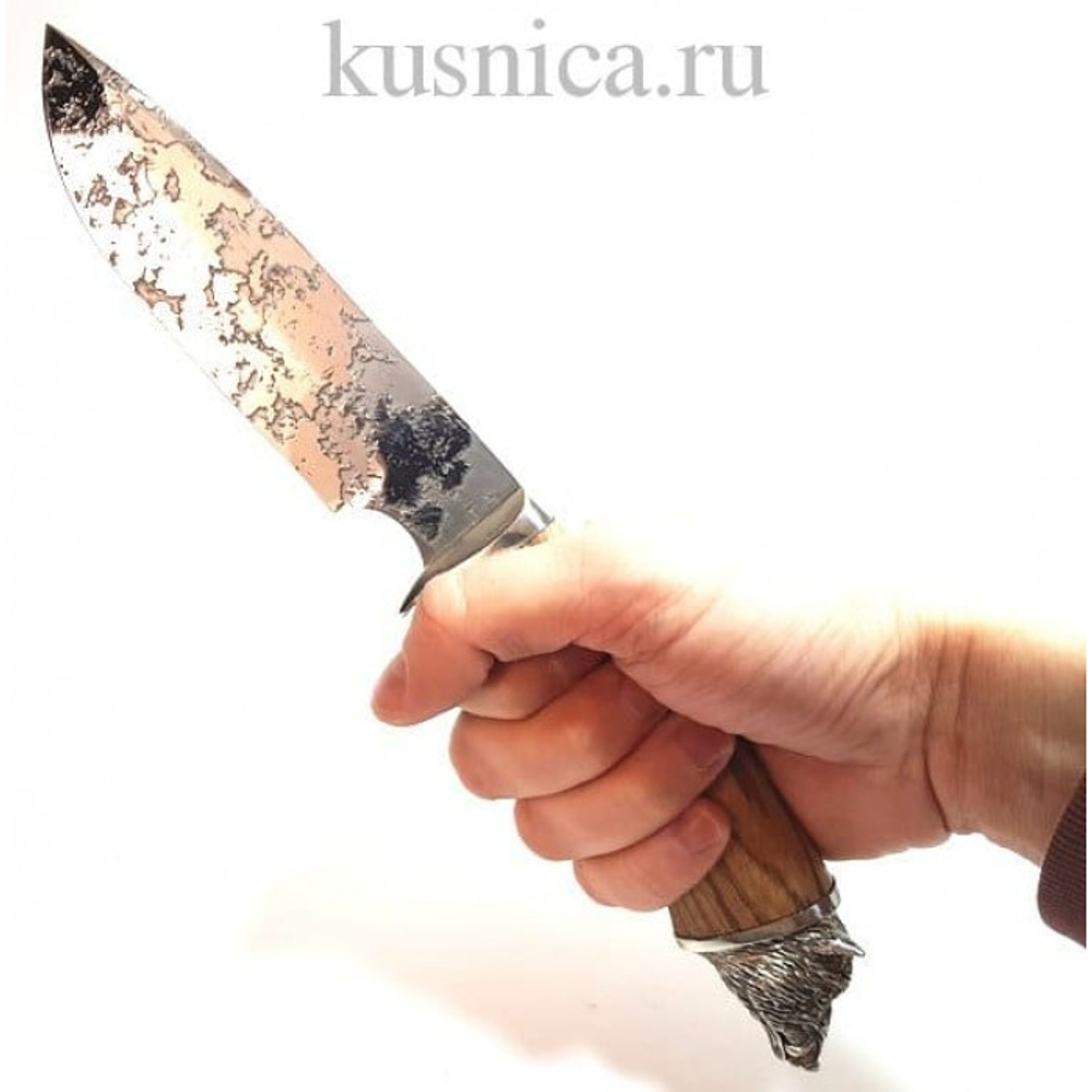 Нож Барс Коваль, 95Х18 с травлением, с рукоятью из бубинги