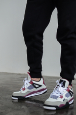 Кроссовки  JORDAN 4 RETRO (бел.-крас.)