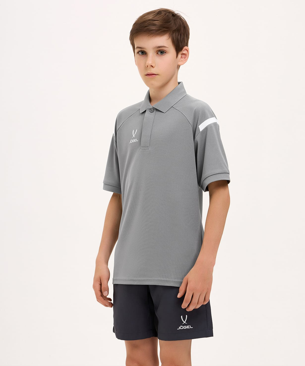 Поло CAMP 2 Poly Polo, серый, детский