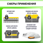 Поролон EL 2545 толщиной 3 см, жесткость 4.5 кПа, плотность 25 кг/м3