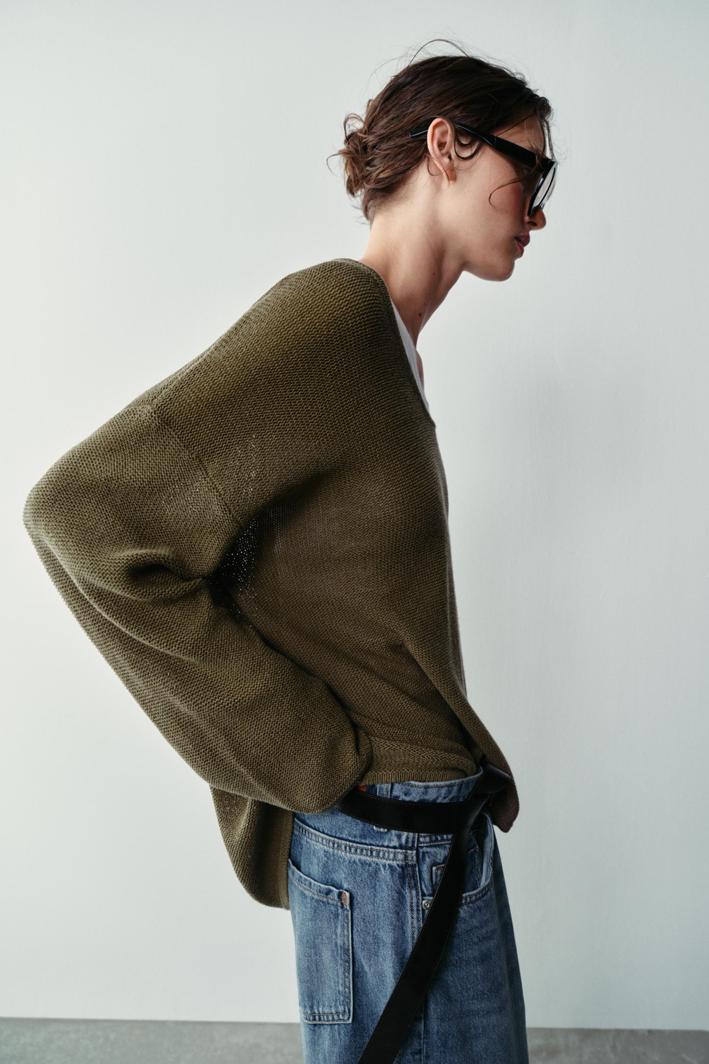 СВИТЕР С КРУГЛЫМ ВЫРЕЗОМ — ZARA