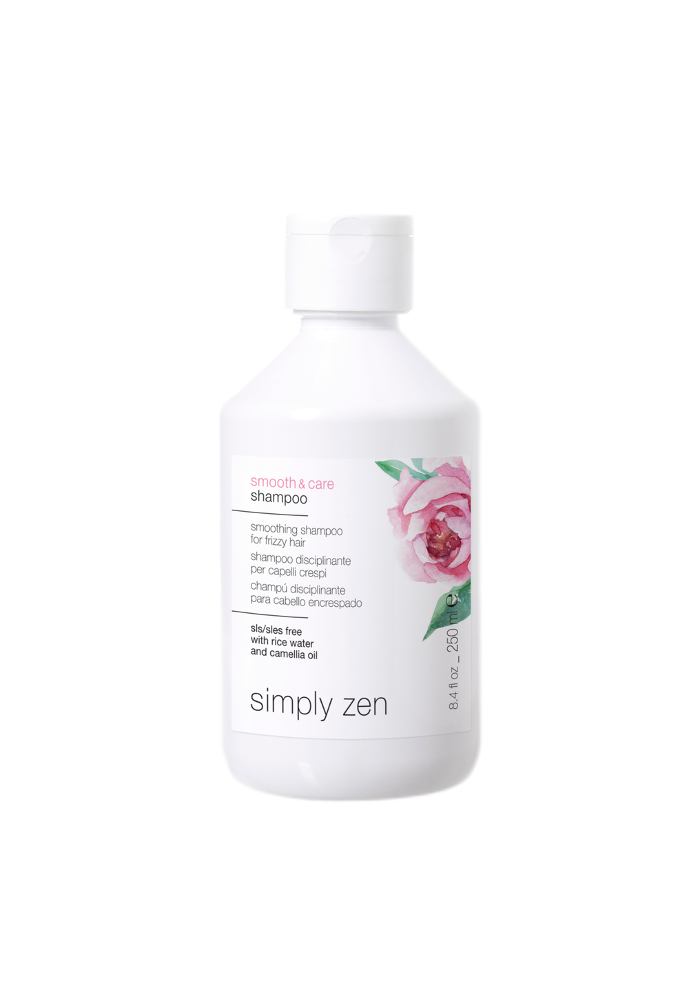 Simply Zen Smooth Care Shampoo 250 мл — разглаживающий шампунь для блеска и гладкости волос
