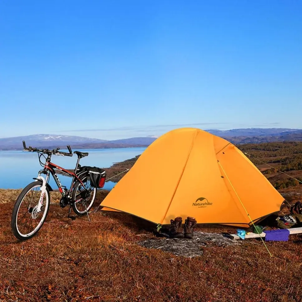 ПАЛАТКА NATUREHIKE СВЕРХЛЕГКАЯ + КОВРИК NH18A095-D, 20D