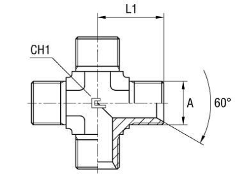 Соединение PX BSP 1/4
