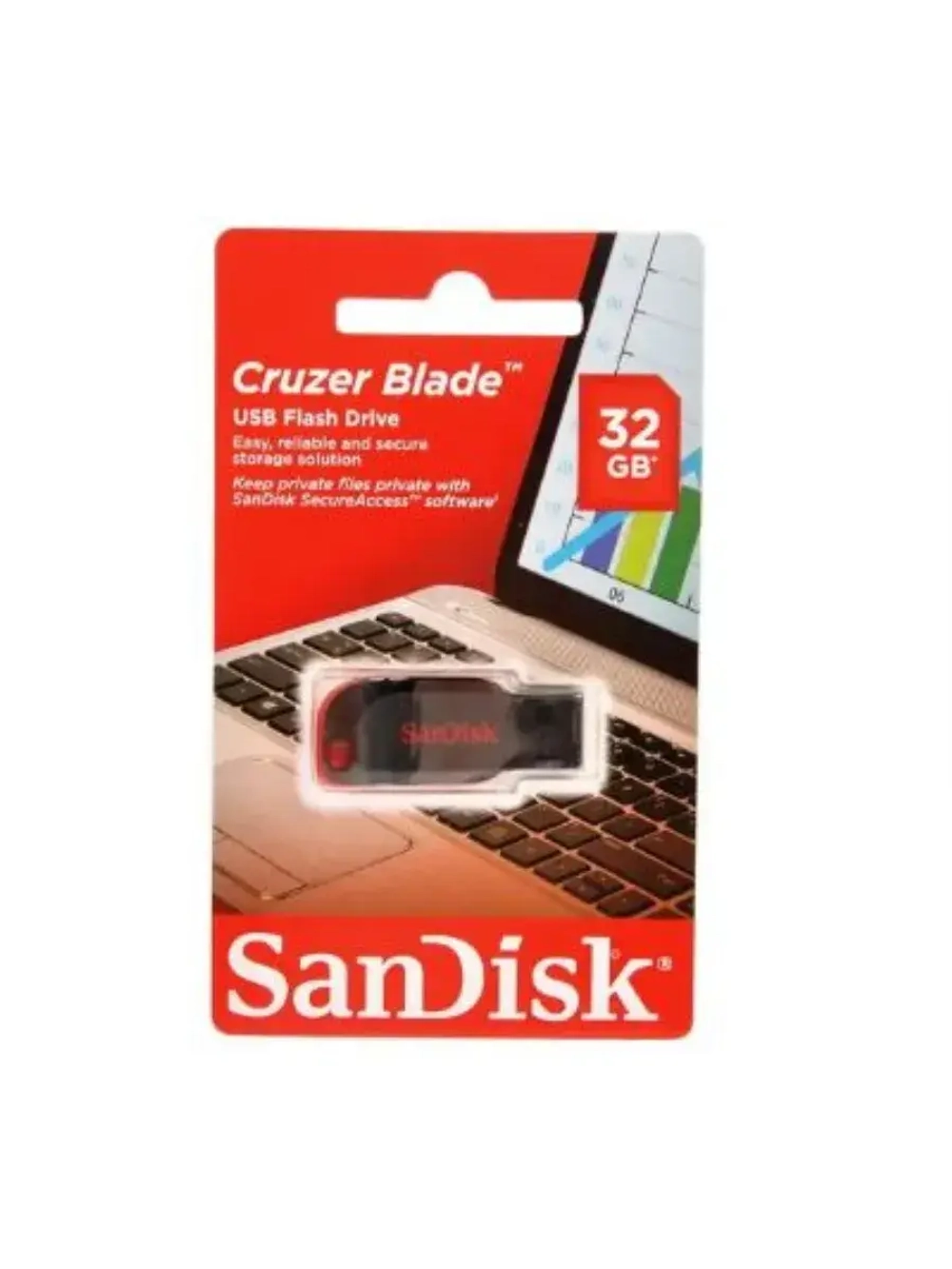 Память USB Flash 32 ГБ Cruzer Blade SDCZ50-032G-B35 BLACK