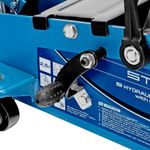 Домкрат гидравлический подкатной с фиксатором, 2,5т SAFETY PIN, 140-385 мм Stels