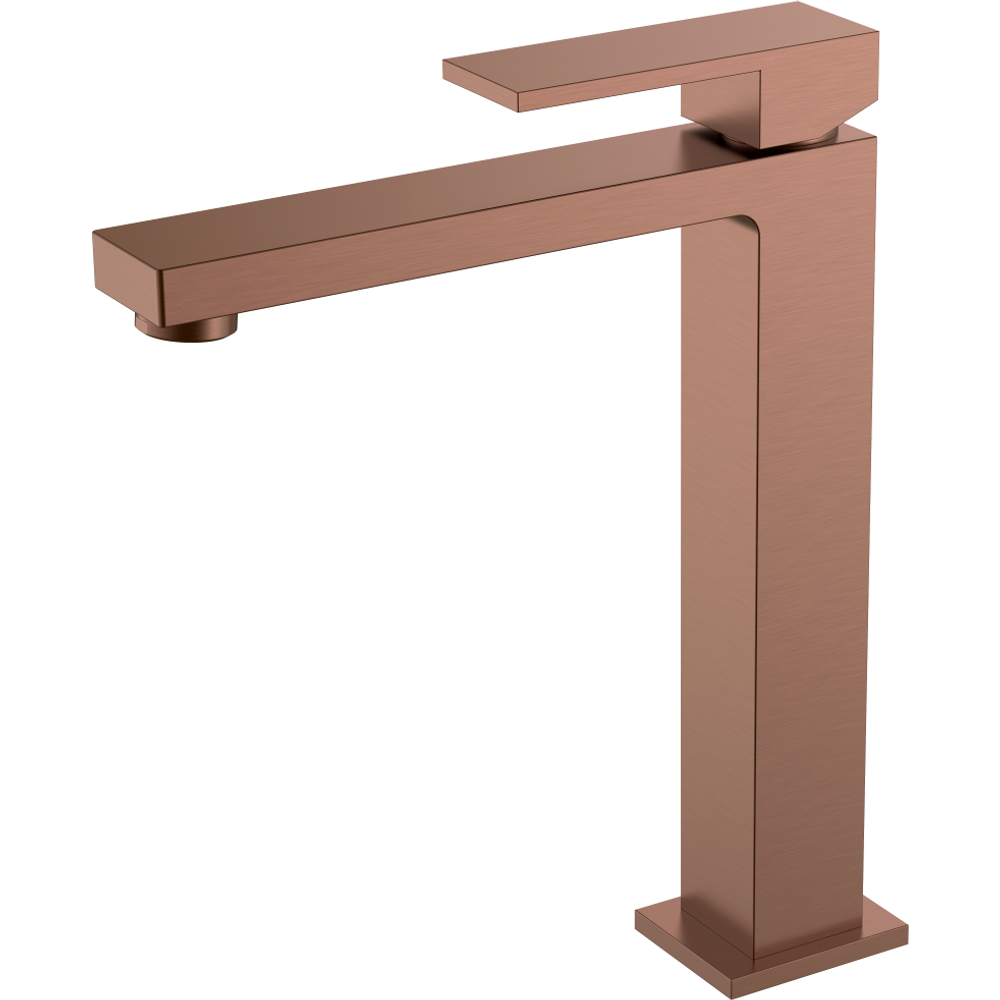 Смеситель для раковины Boheme Qubic 472-BRB Brushed Bronze