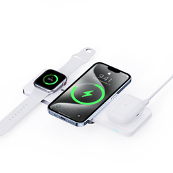 Магнитная беспроводная станция 3 в 1, серия W19 Magnetic Slide Wireless Charger Stand 15W