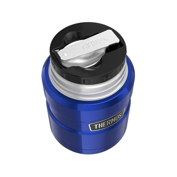 Термос для еды THERMOS SK-3020 0.71L, складная ложка, синий