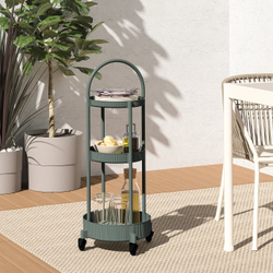 IKEA JUTTERSBO  (ИКЕА ЙУТТЕРСБО)  -  Тележка - серо-зелёная 36x36 см