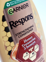 Garnier Respons Кондиционер Honey Treasures 3 меда (акация, манука, лаванда), восстанавливающий 200 мл (Франция)