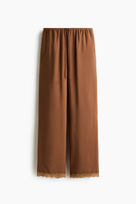 Брюки с кружевной лентой и стяжкой - H&M