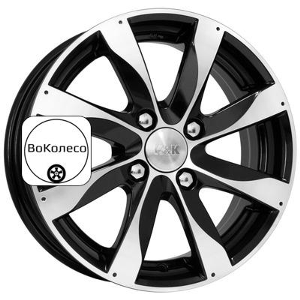 6x15/4x100 ET45 D67,1 Джемини (КС617) Алмаз черный K&K