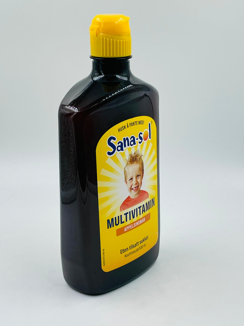 Жидкие поливитамины Sana-Sol со вкусом апельсина для взрослых и детей 3+, без сахара, 500 мл (из Финляндии)