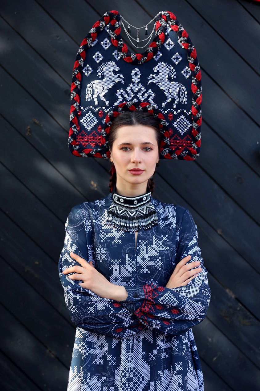 Платье "Крестьянка. Вечорка"