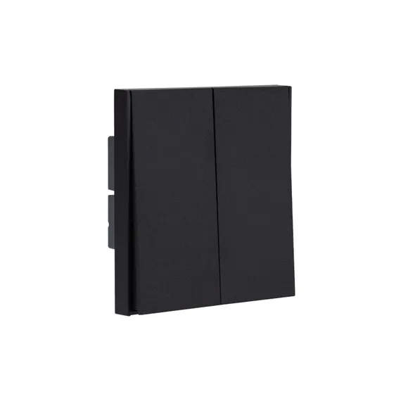 Переключатель перекрестный двухклавишный KRANZ Miele Strong Антрацит KR-78-0733-5