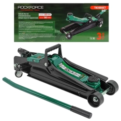 Домкрат подкатной гидравлический 3т ( h min 85мм. h max 380мм) RockForce##Rock FORCE RF-T83000ET