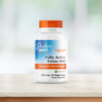 Doctor's Best, Fully Active Folate 800, фолат, 800 мкг, 60 растительных капсул
