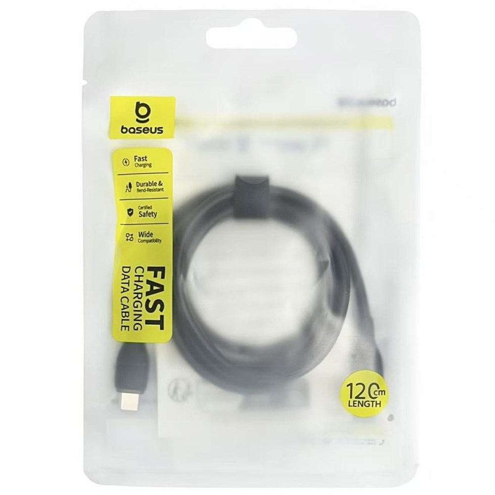 Кабель-зарядка Type-C на Type-C Baseus Pudding 100W 1.2м (P10355702111-00) черный