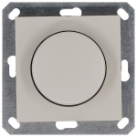 LED Диммер с накладкой 30-400W, 1gang 2way, цвет Тауп