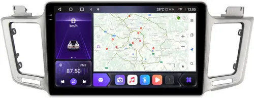 Магнитола для Toyota RAV4 XA40 2012-2019 - Kuberg SF-1610 QLed+2K, Android 12, Быстрая, CarPlay, 4G SIM-слот